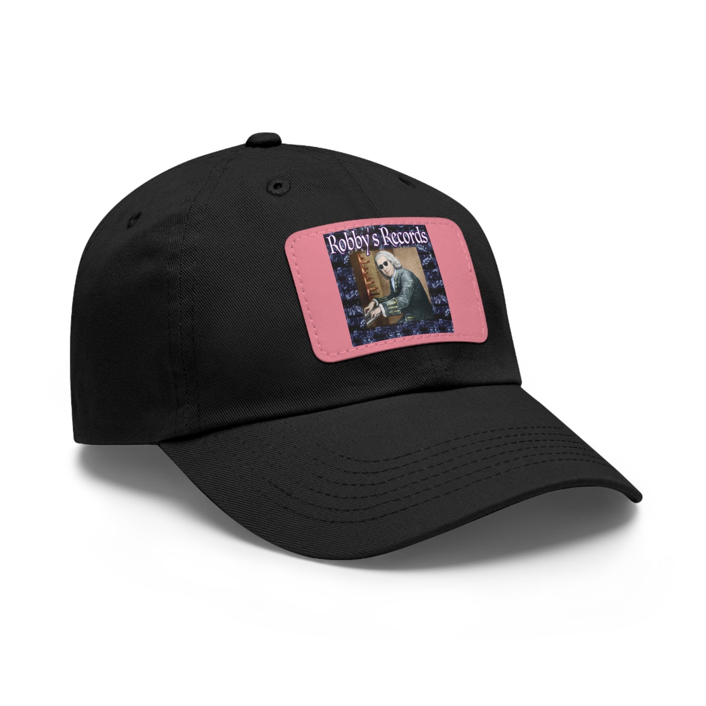 ROBBY'S RECORDS Dad's Hat with Leather Patch (Rectangle)