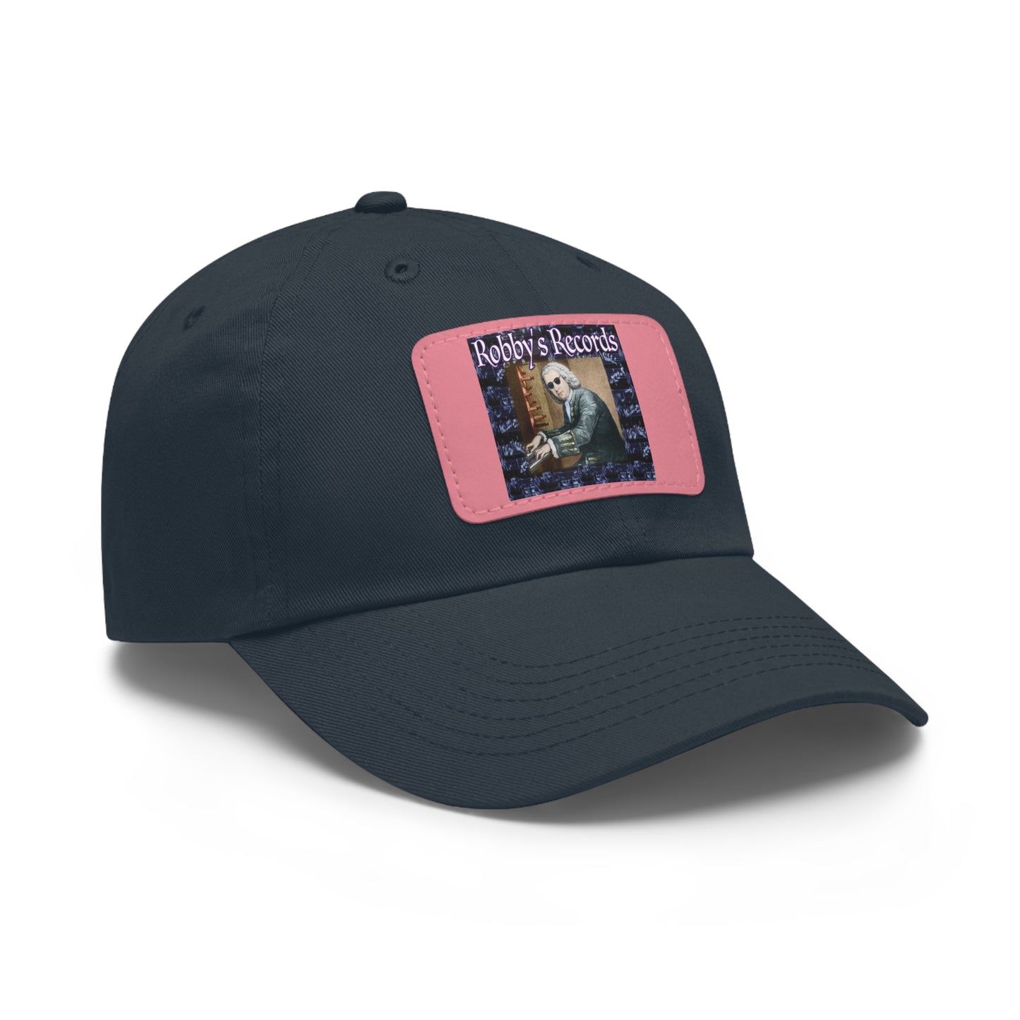 ROBBY'S RECORDS Dad's Hat with Leather Patch (Rectangle)