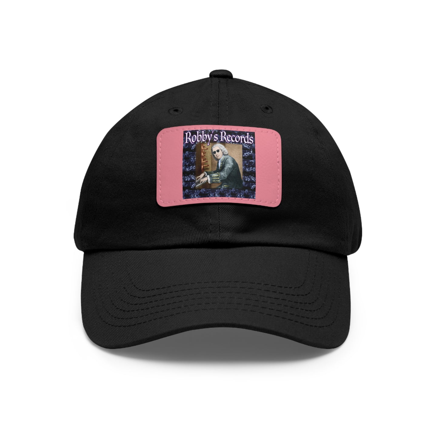ROBBY'S RECORDS Dad's Hat with Leather Patch (Rectangle)