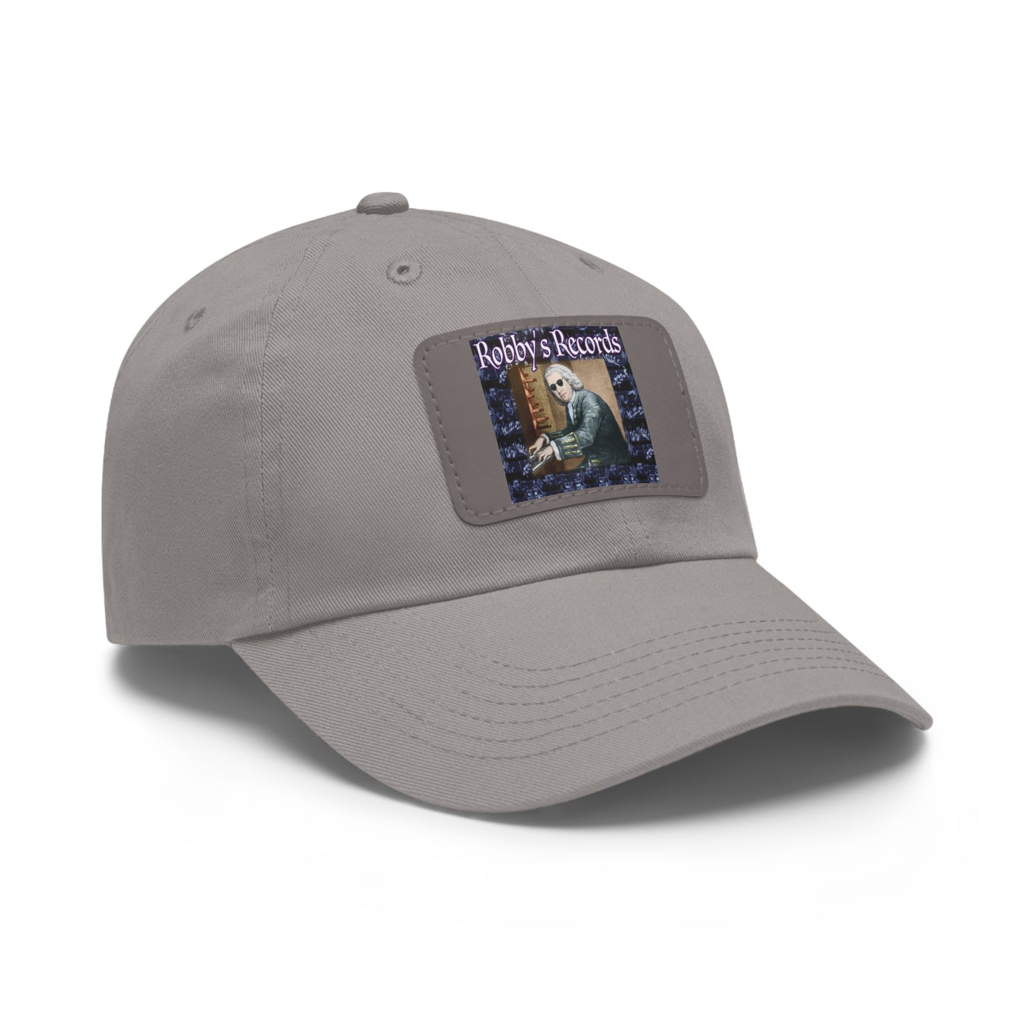 ROBBY'S RECORDS Dad's Hat with Leather Patch (Rectangle)