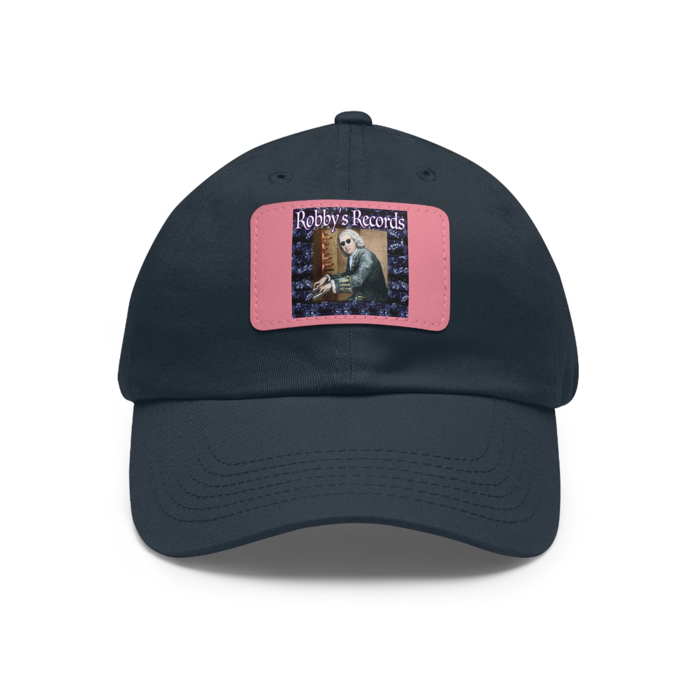 ROBBY'S RECORDS Dad's Hat with Leather Patch (Rectangle)