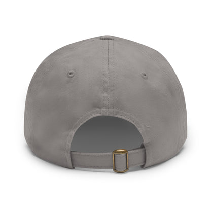 ROBBY'S RECORDS Dad's Hat with Leather Patch (Rectangle)